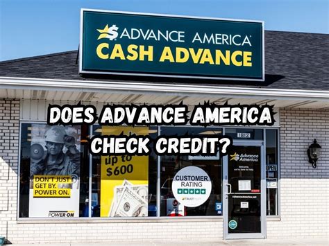 Does Advance America Do A Credit Check